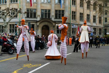 Zürih, zh/Isviçre-8 Nisan 2019: geleneksel bahar