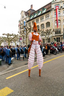 Zürih, zh/Isviçre-8 Nisan 2019: geleneksel bahar