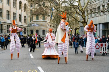 Zurich, ZH / Switzerland - April 8, 2019: the traditional spring clipart