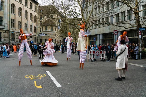 Zurich, ZH / Suiza - 8 de abril de 2019: la tradicional primavera — Foto de Stock