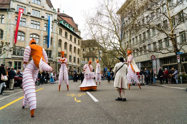 Zürih, zh/Isviçre-8 Nisan 2019: geleneksel bahar