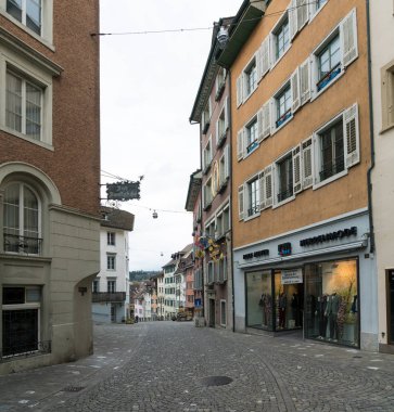 tarihi Bremgarten kentinin manzarası