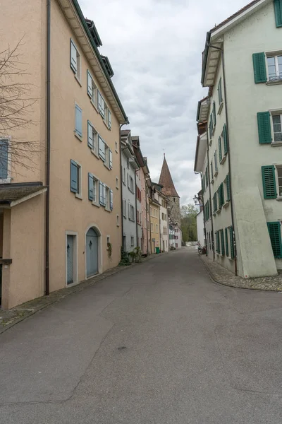 Widok na stare miasto w Bremgarten — Zdjęcie stockowe