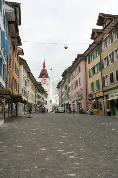 View of the old historic town of Bremgarten — Stock Photo, Image