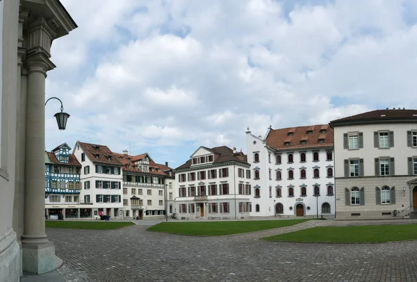 St. Gallen, SG / Suíça - 8 de abril de 2019: a vista da — Fotografia de Stock