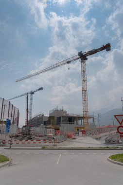 Landquart, gr/Isviçre-13 Nisan 2019: bina için site 