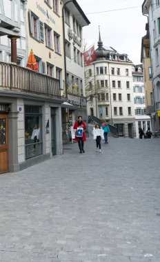 St. Gallen, SG/Isviçre-8 Nisan 2019: Histor görünümü