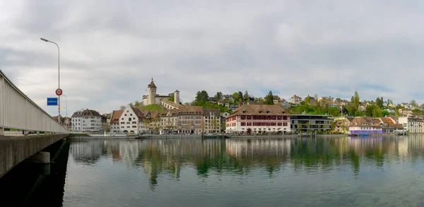 Schaffhausen, sh/Schweiz-22 april 2019: utsikt över staden — Stockfoto