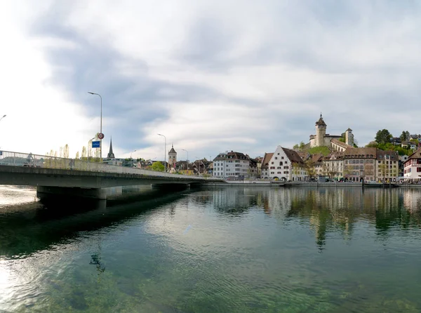 Schaffhausen, sh/Schweiz-22 april 2019: utsikt över staden — Stockfoto