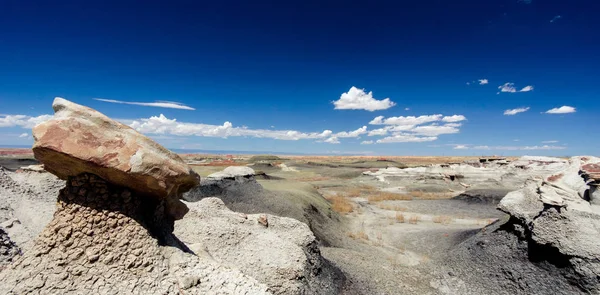 ニューメキシコ北部のパノラマ岩の砂漠風景 — ストック写真