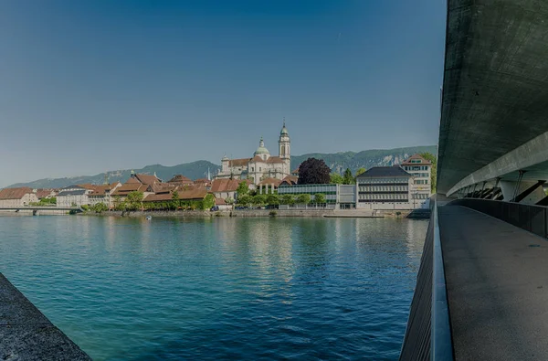 Solothurn, SO / Swiss - 2 Juni 2019: kota Solothurn wit — Stok Foto