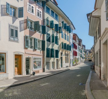 Solothurn, so/Isviçre-2 Haziran 2019: tarihi eski kasaba koçanı