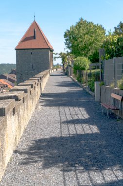 Romont, fr/Isviçre-1 Haziran 2019: tarihi Ortaçağ şehir w