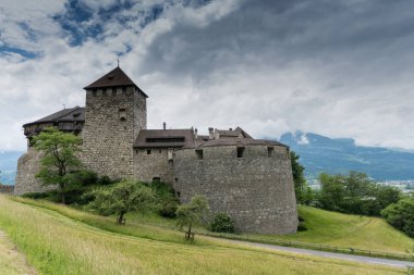 Vaduz, Fl / Lihtenştayn - 16 Haziran 2019: Tarihi bir manzara