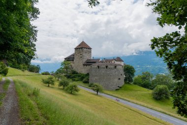 Vaduz, Fl / Lihtenştayn - 16 Haziran 2019: Tarihi bir manzara