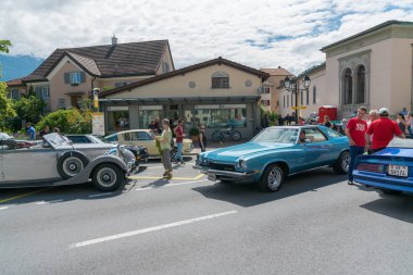 Bad Ragaz, Sg / İsviçre - 23 Haziran 2019: yarışçılar ve konuklar e