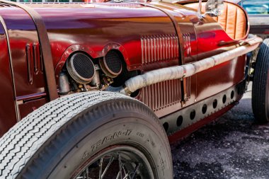 bir başlık ve motor bloğu 1934 Morris 8 eski zamanlayıcı spor araba