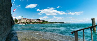 bir grea ile Almanya'da Konstanz eski şehir panorama görünümü