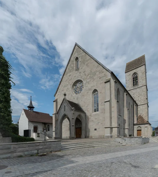 A igreja de Sankt Johann em Rapperswil — Fotografia de Stock