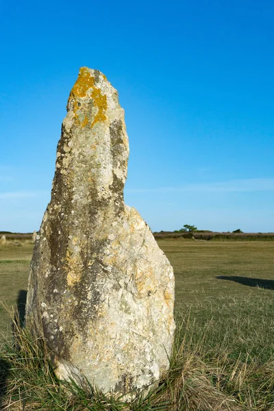 Las alineaciones de piedra de pie de Lagatjar en Bretaña en m suave — Foto de Stock