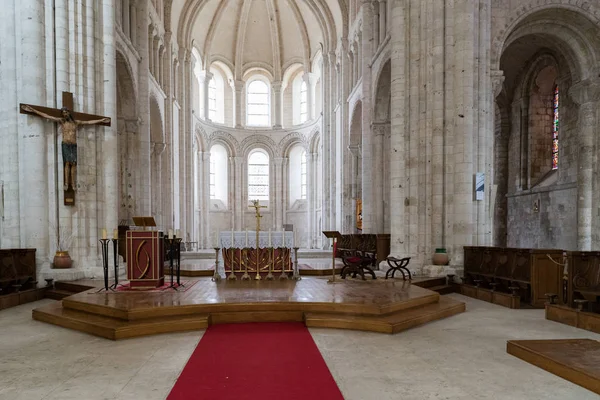 Binnenaanzicht van de abdij van Sint-Georges kerk in Boschervil — Stockfoto