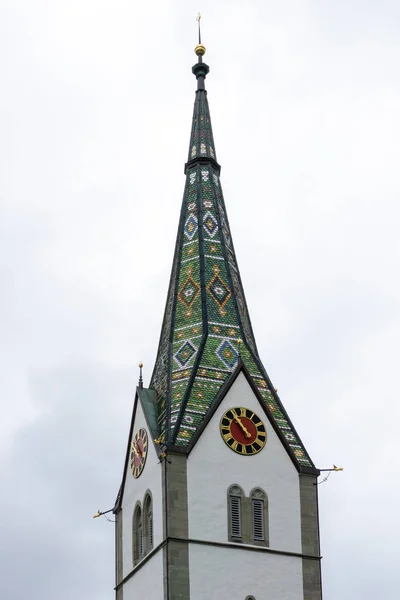 Junio 2020 Sommeri Suiza Vista Histórica Iglesia Católica San Mauricio —  Fotos de Stock