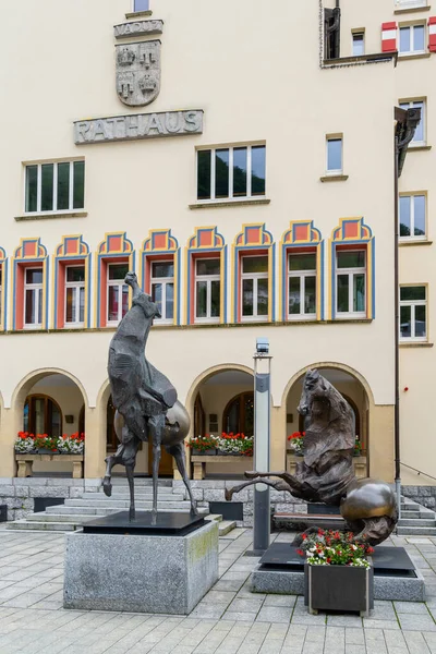 Vaduz Liechtenstein Junio 2020 Vista Del Edificio Del Ayuntamiento Vaduz —  Fotos de Stock