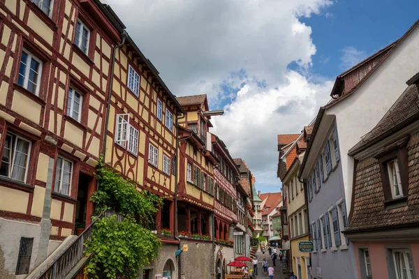 Meersburg Alemanha Junho 2020 Vista Histórica Steigstrasse Street Cidade Velha — Fotografia de Stock