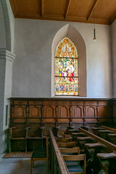 Isny Juni 2020 Innenansicht Der Historischen Nikolaikirche Isny — Stockfoto