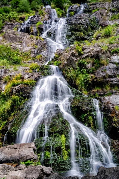 Pohled Vodopády Todtnau Oblasti Černého Lesa Německu Létě — Stock fotografie