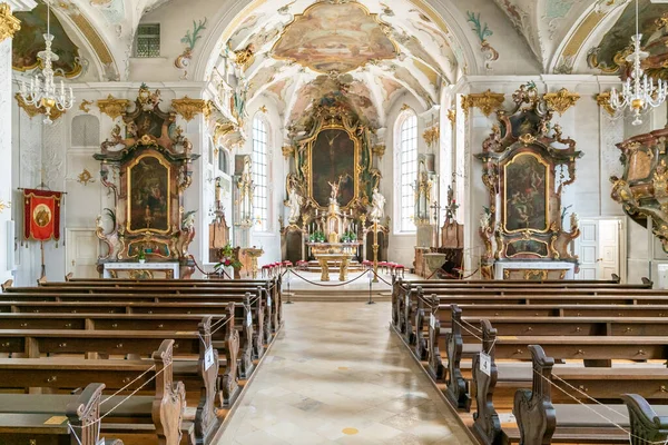 Sigmaringen Németország 2020 Július Szent János Templom Belseje Sigmaringenben — Stock Fotó