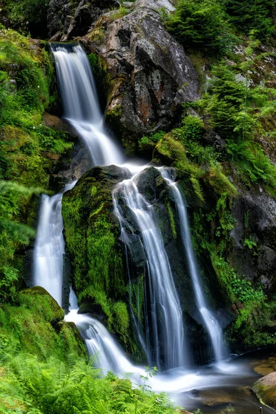 Utsikt Över Vattenfallen Triberg Schwarzwald Regionen Tyskland Sommaren — Stockfoto