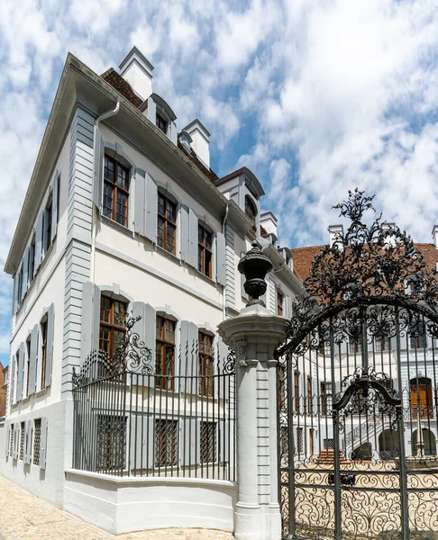 Basel Switzerland July 2020 View Historic Blaues Haues Blue House — Stock Photo, Image