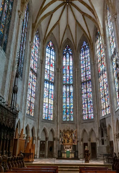 Ulm Duitsland Juli 2020 Blik Het Heiligdom Koor Minster Van — Stockfoto