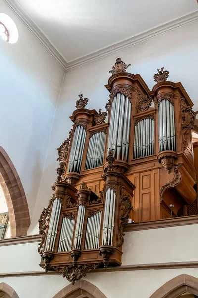 Basel Schweiz Juli 2020 Blick Auf Die Orgel Der Peterskirche — Stockfoto