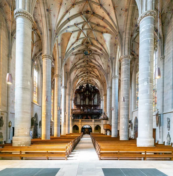 Schwäbisch Gmünd Juli 2020 Innenansicht Des Münsters Schwäbisch Gmünd Mit — Stockfoto