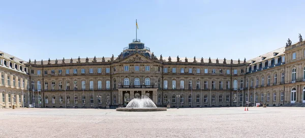 Stuttgart Duitsland Juli 2020 Uitzicht Kasteel Neues Schloss Binnenplaats Het — Stockfoto