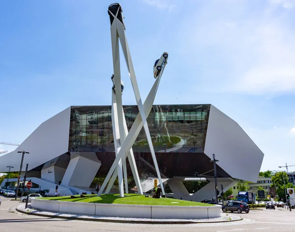 Stuttgart Zuffenhausen Tyskland Juli 2020 Över Porsche Museet Stuttgart — Stockfoto