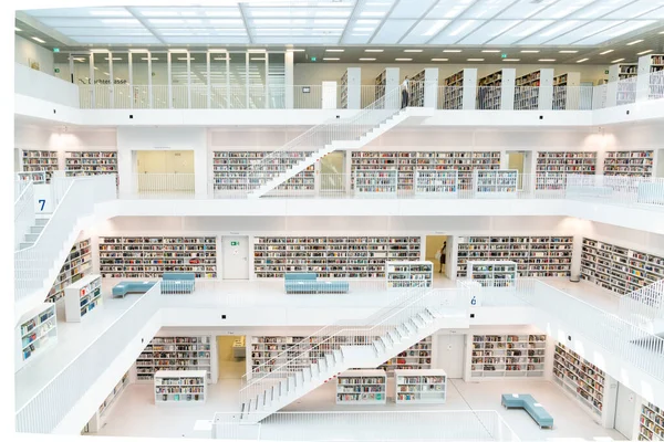 Stuttgart Tyskland Juli 2020 Interiör Bild Det Kommunala Biblioteket Stuttgart — Stockfoto