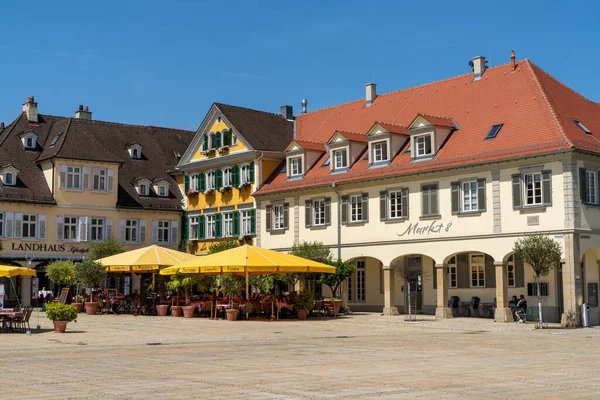 Ludwigsburg Germany Ιουλίου 2020 Άποψη Της Ιστορικής Πλατείας Αγοράς Μπαρόκ — Φωτογραφία Αρχείου