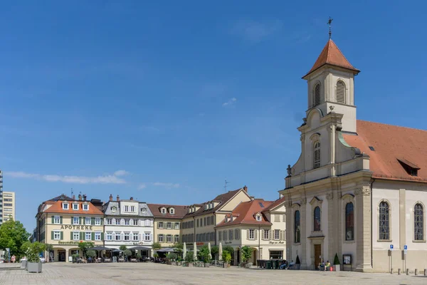 Ludwigsburg Germany July 2020 View Historic Baroque Market Square Ludwigsburg — Stock Photo, Image