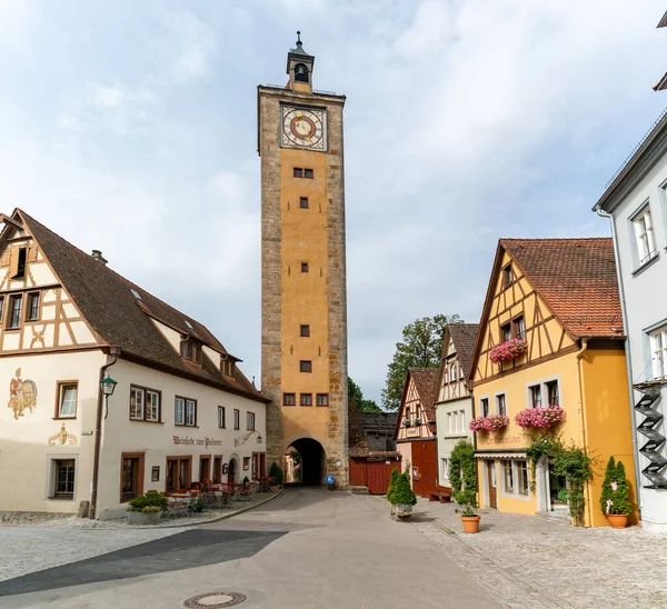 Rothenburg Der Tauber Baviera Alemanha Julho 2020 Uma Vista Uma — Fotografia de Stock
