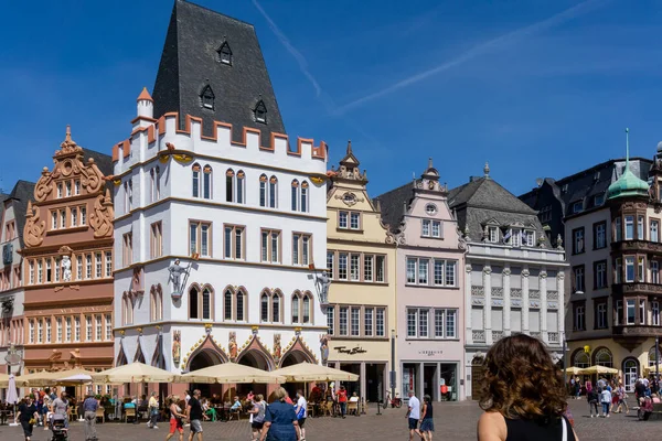 Trier Germany July 2020 View Hauptmarkt Square Historic Old Town — Stock Photo, Image