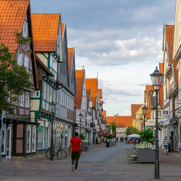 Celle Niedersachsen August 2020 Schöner Sommerabend Der Historischen Altstadt Von — Stockfoto