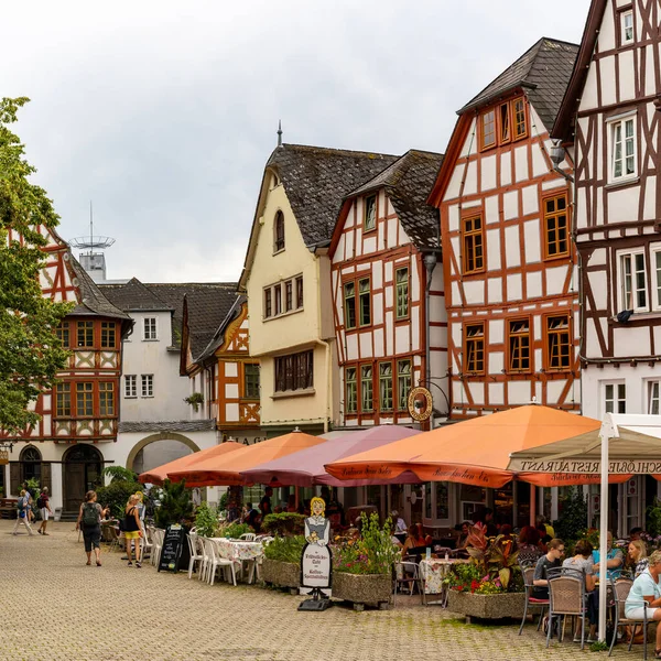 Limburg Hessen Deutschland August 2020 Menschen Genießen Einen Sommertag Den — Stockfoto