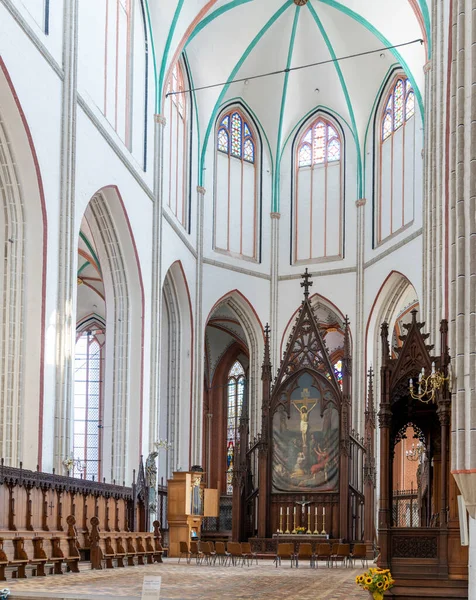 Schwerin Németország 2020 Augusztus Schwerini Katedrális Belseje — Stock Fotó