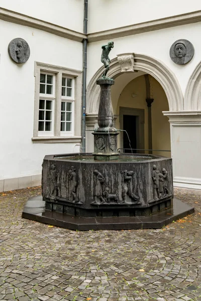 Koblenz Deutschland August 2020 Der Schaengelbrunnen Koblenz Mit Dem Spuckbrunnen — Stockfoto