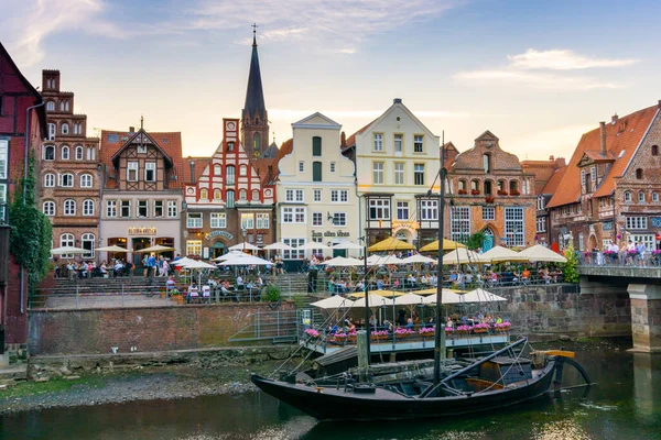 Lunenburg Germany August 2020 View River Historic Old City Center — Stock Photo, Image