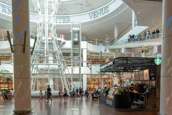 Szchecin Polónia Agosto 2020 Vista Interior Centro Comercial Pralnia Centrum — Fotografia de Stock