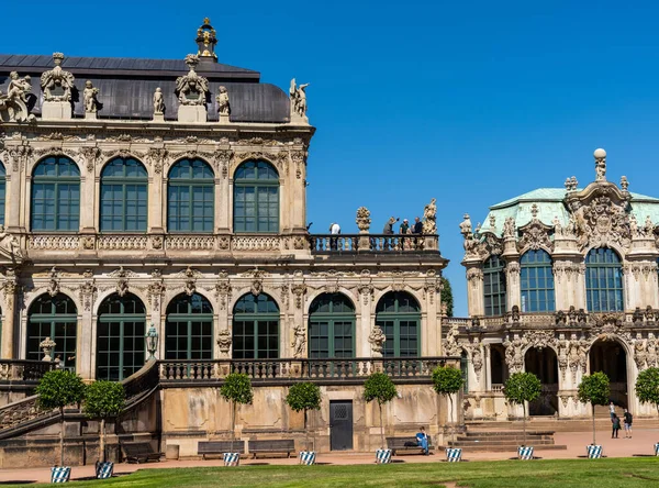 Dresden Saxônia Alemanha Setembro 2020 Visão Detalhada Histórico Edifício Zwinger — Fotografia de Stock